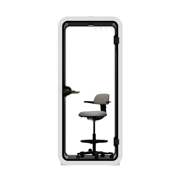 Office Pod Quell Akustický White / With Furniture / Dark Grey