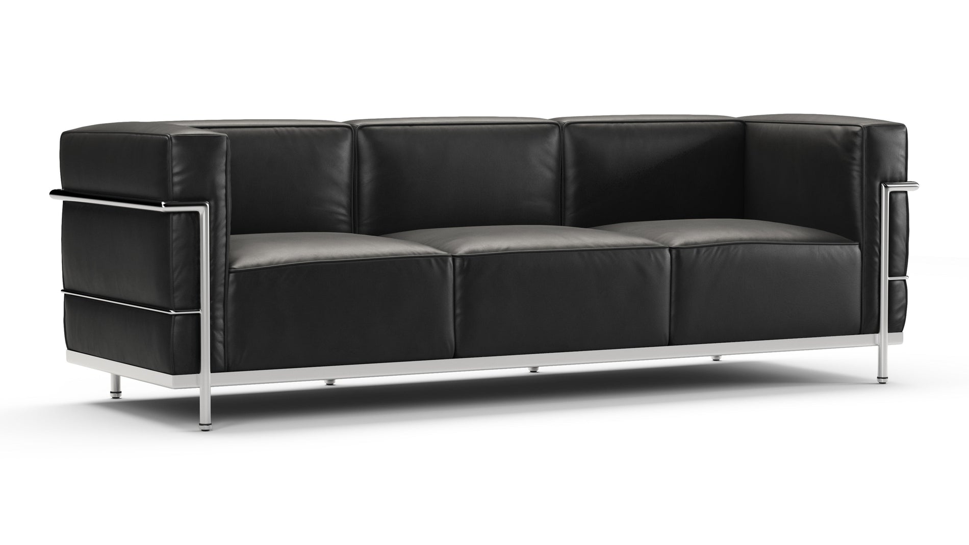 CorbusierMidnight Black Premium Leather