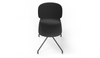 Aarhus Eiffel Chair by Quell Design – a modern Scandinavian-style chair in black with a sculpted polypropylene shell and iconic “Eiffel” steel rod base in powder-coated finish. The contoured ergonomic seat and minimalist frame combine strength, elegance, and everyday functionality for contemporary dining, task, or educational spaces.