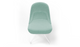 Bloom Chair by Quell Design – a modern Scandinavian-style chair in soft pastel aqua with a smooth contoured seat upholstered in linen-velvet and eco PU panels. Supported by a sleek black Eiffel-style steel base, this elegant and comfortable chair brings a touch of colour and minimalist sophistication to contemporary interiors, perfect for hospitality, dining, or office settings.