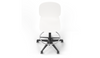 Aarhus Swivel Counter Stool by Quell Design in white positioned around a modern kitchen island with wooden countertops and pendant lighting. Featuring a smooth moulded polypropylene seat, adjustable gas-lift height, 360-degree swivel, integrated footrest ring, and sturdy five-star base, this Scandinavian-inspired stool blends ergonomic comfort with minimalist contemporary style for residential and commercial interiors.