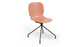 Aarhus Eiffel Chair by Quell Design – a modern Scandinavian-style chair in coral with a sculpted polypropylene shell and iconic “Eiffel” steel rod base in powder-coated finish. The contoured ergonomic seat and minimalist frame combine strength, elegance, and everyday functionality for contemporary dining, task, or educational spaces.