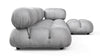 Bellini Sectional - Light Gray Velvet - Image 4