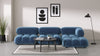 Bellini Sectional - Aegean Blue Velvet - Image 8