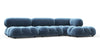 Bellini Sectional - Aegean Blue Velvet - Image 2