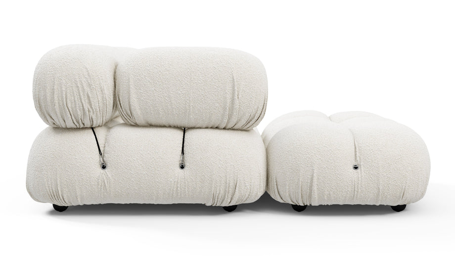 Bellini SeccionalWhite Boucle