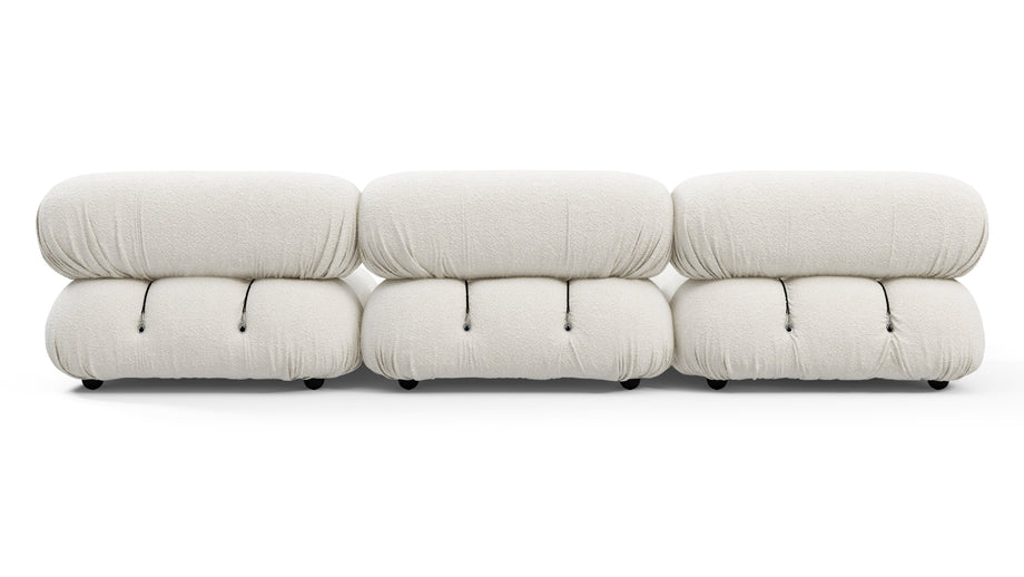 Bellini SeccionalWhite Boucle
