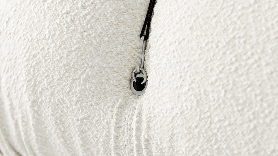 Bellini SeccionalWhite Boucle