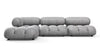 Bellini Sectional - Light Gray Velvet - Image 1