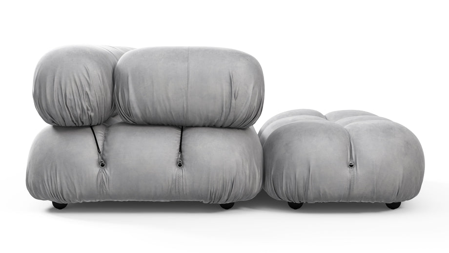 Bellini SeccionalLight Gray Velvet