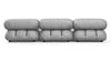 Bellini Sectional - Light Gray Velvet - Image 5