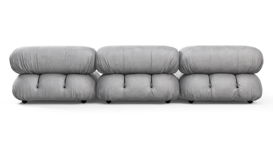 Bellini SeccionalLight Gray Velvet