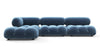 Bellini Sectional - Aegean Blue Velvet - Image 1