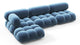 Bellini Sectional - Aegean Blue Velvet - Image 3