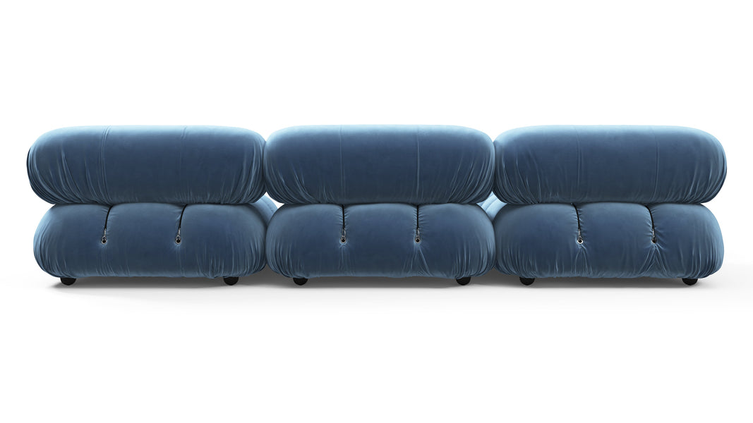 Bellini SeccionalAegean Blue Velvet