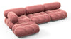 Bellini Sectional - Blush Pink Velvet - Image 3