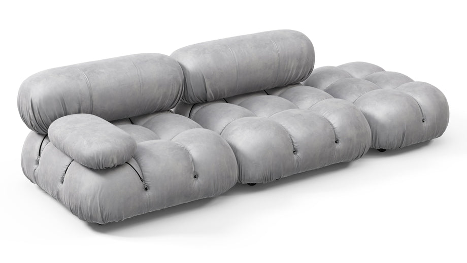 Sofá BelliniLight Gray Velvet