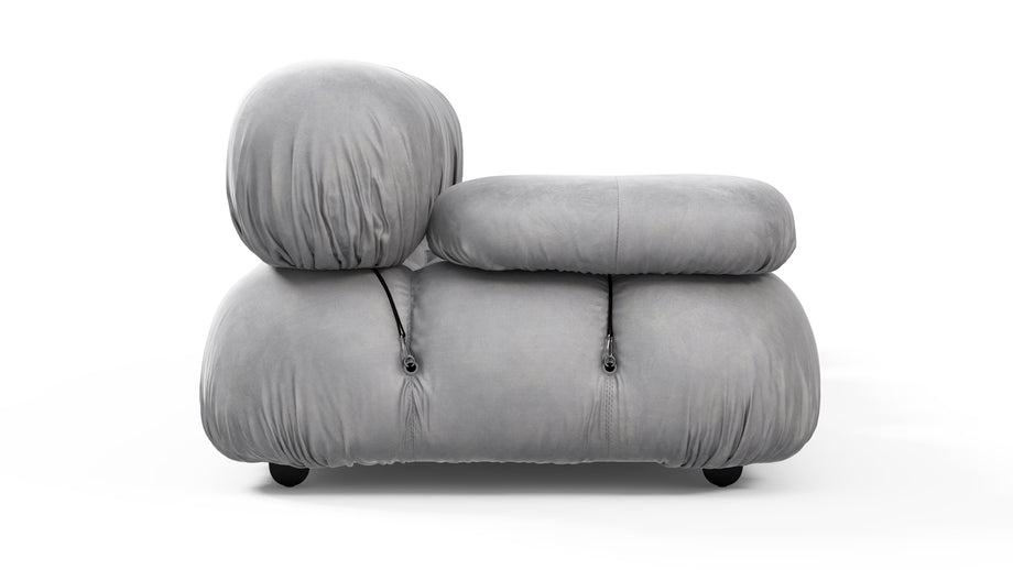Sofá BelliniLight Gray Velvet