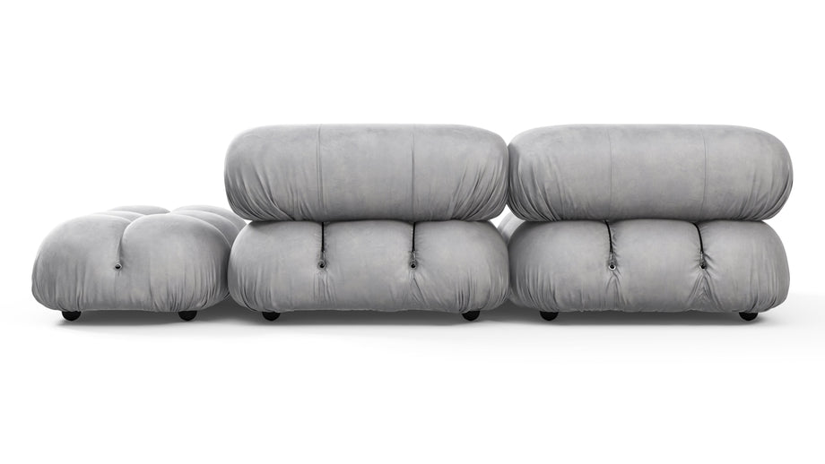 Sofá BelliniLight Gray Velvet