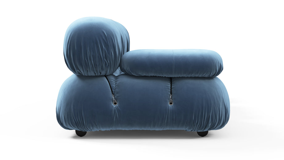Sofá BelliniAegean Blue Velvet