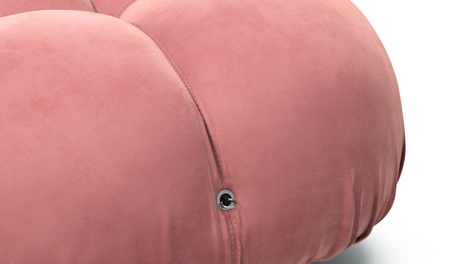 Sofá BelliniBlush Pink Velvet