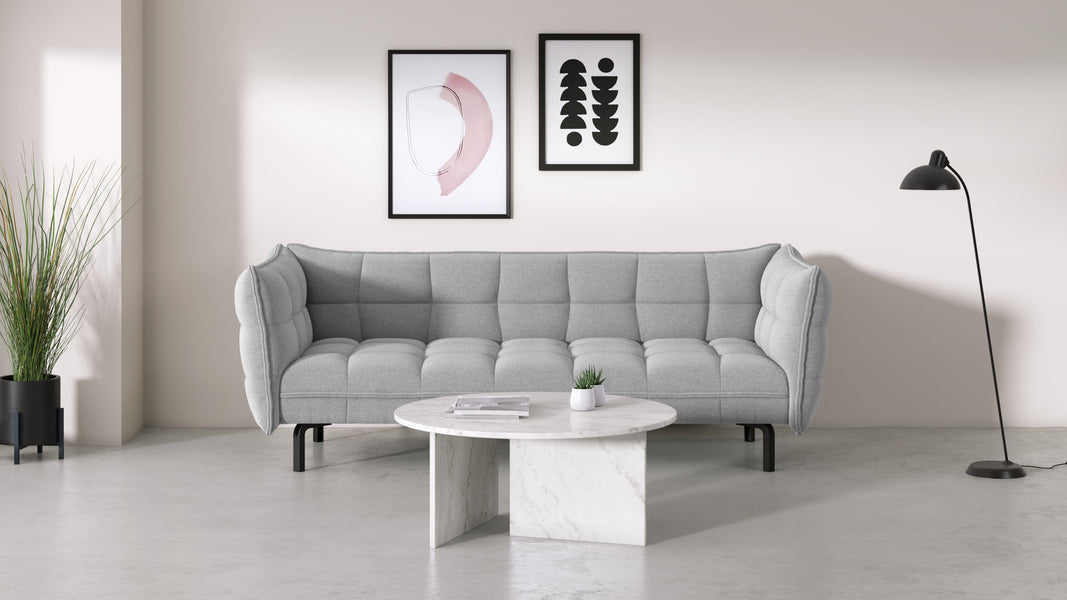 OliviaOlivia - Olivia Coffee Table, Round, White Marble