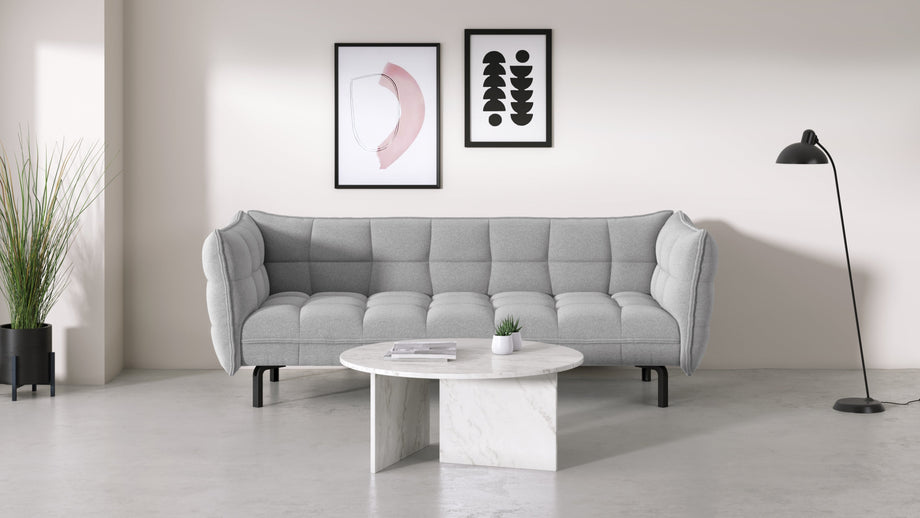 OliviaOlivia - Olivia Coffee Table, Round, White Marble