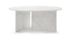 Olivia - Olivia - Olivia Coffee Table, Round, White Marble - Image 1
