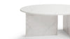 Olivia - Olivia - Olivia Coffee Table, Round, White Marble - Image 5