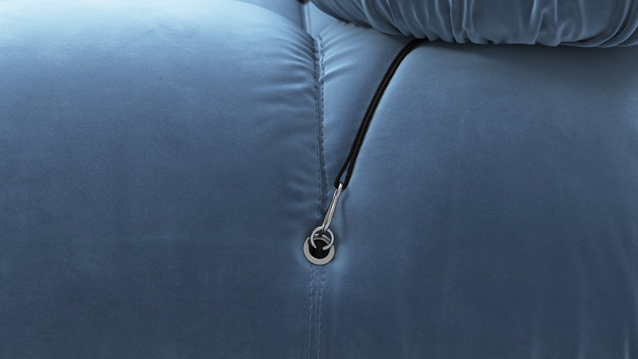 Sofá BelliniAegean Blue Velvet