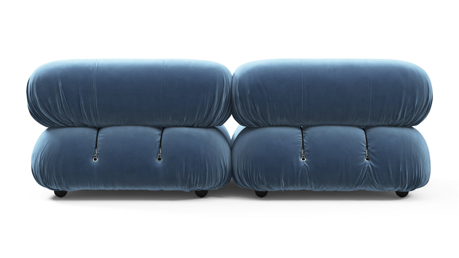 Sofá BelliniAegean Blue Velvet
