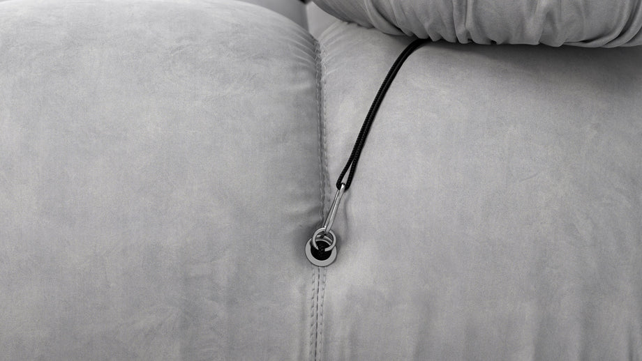 Sofá BelliniLight Gray Velvet
