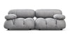 Bellini Sofa - Light Gray Velvet - Image 1
