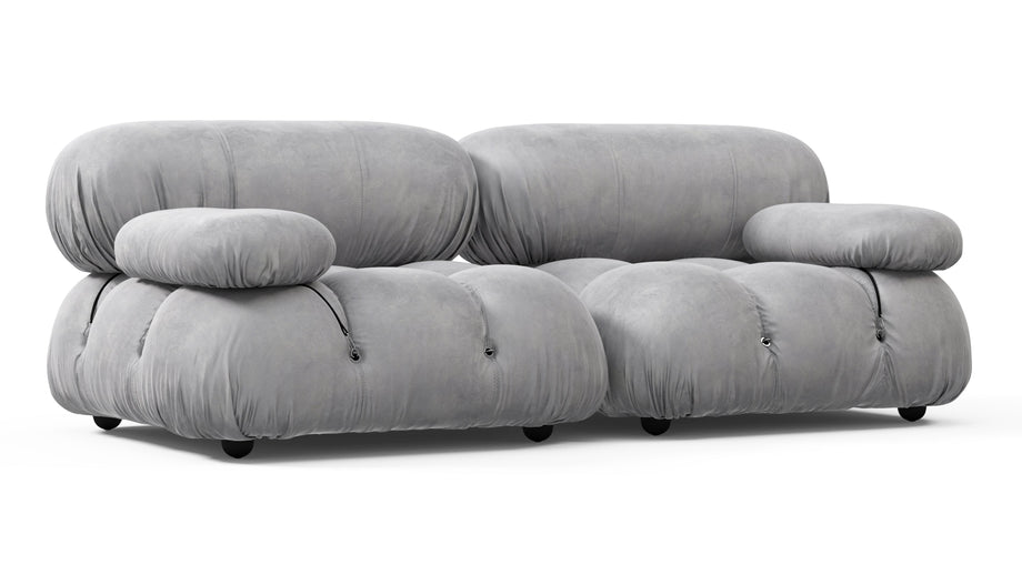 Sofá BelliniLight Gray Velvet