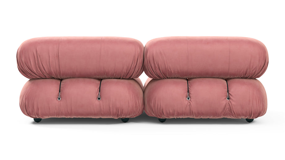 Sofá BelliniBlush Pink Velvet