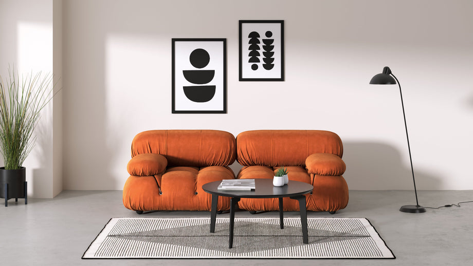 Sofá BelliniApricot Velvet
