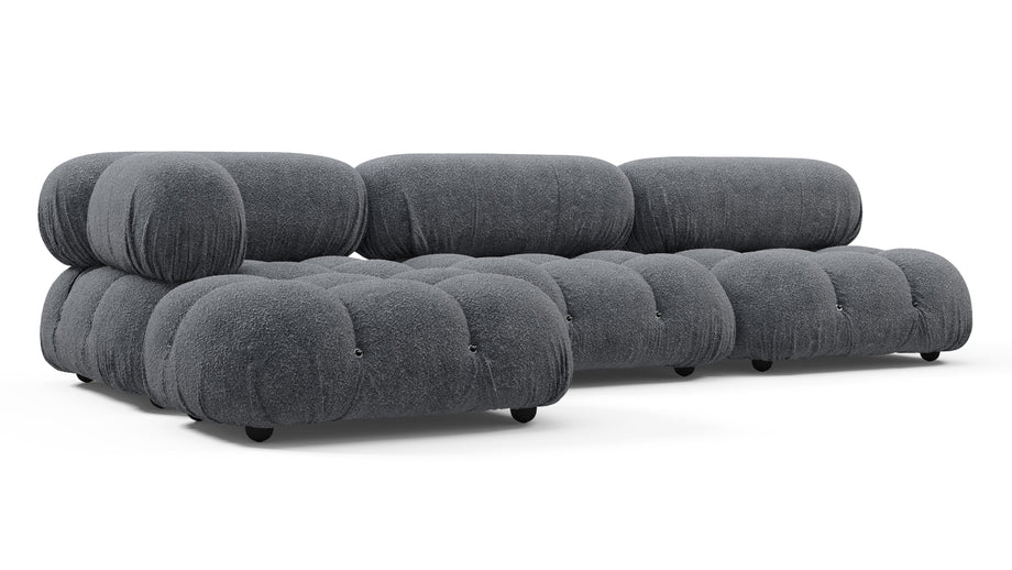Bellini SeccionalGray Boucle
