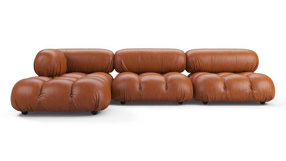 Bellini SeccionalTan Premium Leather