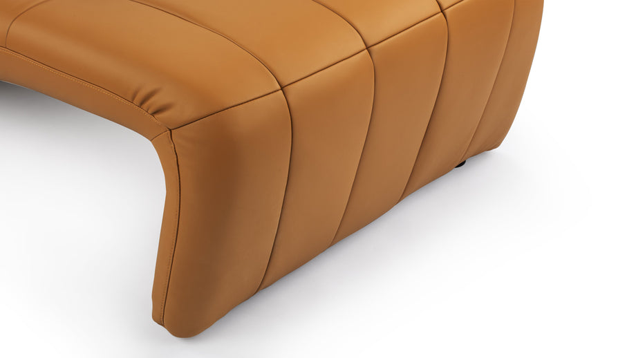 EtienneEtienne - Etienne Lounge Chair, Tan Vegan Leather
