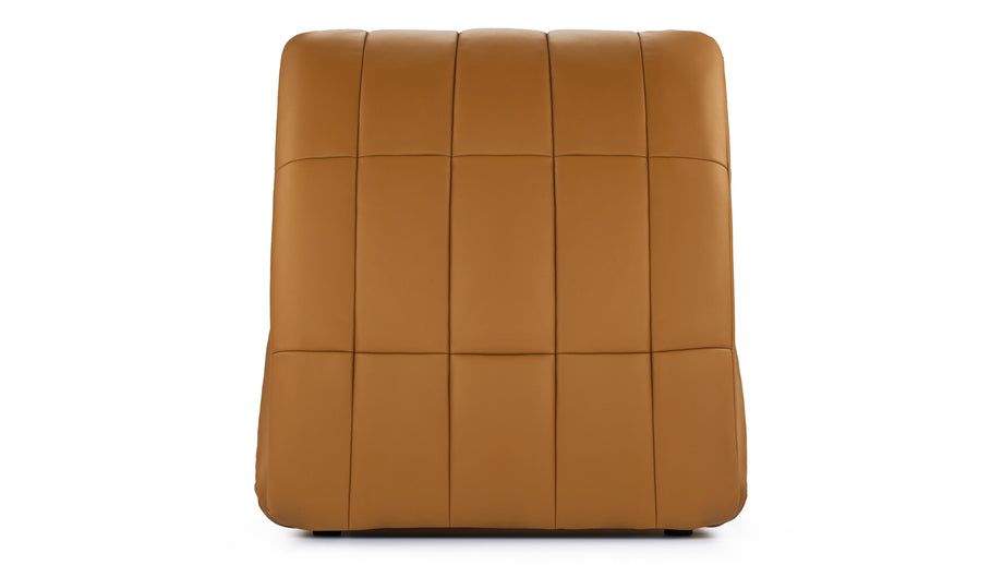 EtienneEtienne - Etienne Lounge Chair, Tan Vegan Leather