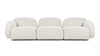 Gigi - Gigi - Gigi Three Seater Sofa, White Boucle - Image 1