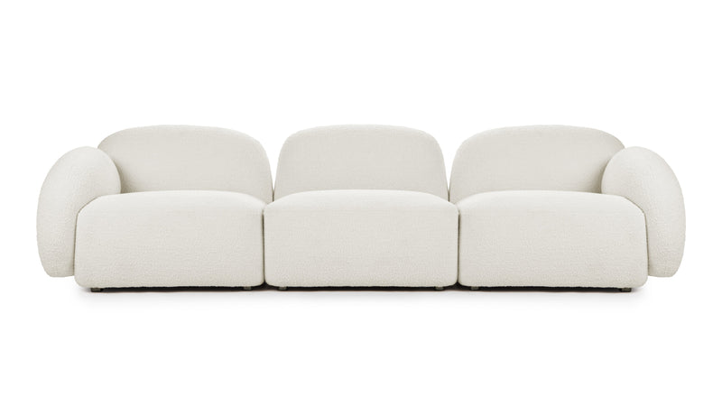 GigiGigi - Gigi Three Seater Sofa, White Boucle