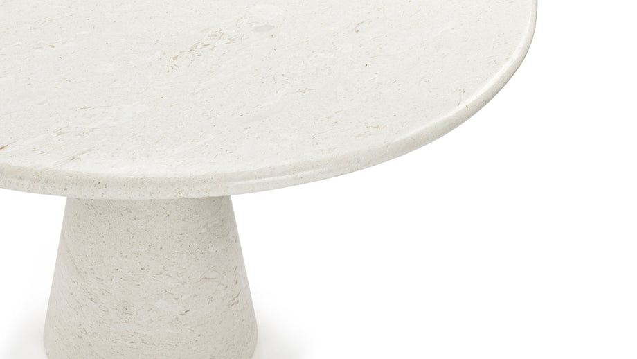 AnsonAnson - Anson Round Dining Table, Limestone, 119cm