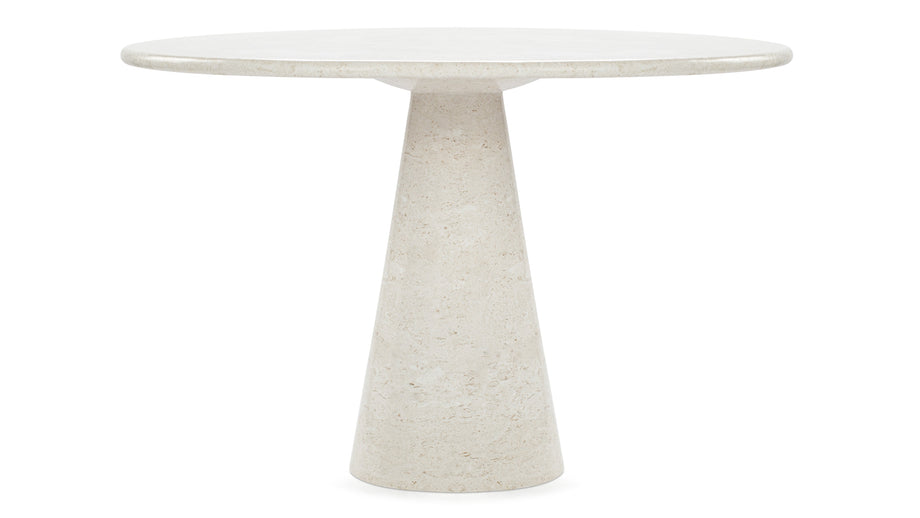 AnsonAnson - Anson Round Dining Table, Limestone, 48in