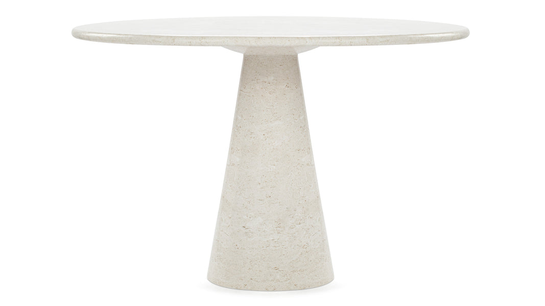AnsonAnson - Anson Round Dining Table, Limestone, 119cm