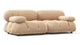 Bellini Sofa - Ecru Velvet - Image 2