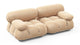 Bellini Sofa - Ecru Velvet - Image 3