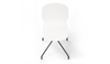 Aarhus Eiffel Chair by Quell Design – a modern Scandinavian-style chair in white with a sculpted polypropylene shell and iconic “Eiffel” steel rod base in powder-coated finish. The contoured ergonomic seat and minimalist frame combine strength, elegance, and everyday functionality for contemporary dining, task, or educational spaces.