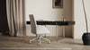 Mies - Mies - Mies Desk Chair, Light Gray Brushed Weave - Image 7