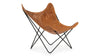 Butterfly - Butterfly - Butterfly Chair, Distressed Brown Premium Leather - Image 2